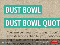 Infographic Dust Bowl Dust Bowl Quote Dust Bowl Word Map