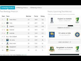 (redirected from icc test rankings). Icc Test Rankings Virat Kohli Led India Can Rise To No 2 Mykhel