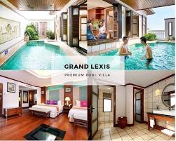 Certain villas have sea view and a glass panel for underwater. Grand Lexis Premium Pool Villa Pakej Percutian Nurlynn Facebook