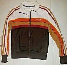 Adidas Black And Orange Jacket Adidas Track Jacket Originals White Brown Orange Retro Color Size Small Firebird Adidas Casual Kleding