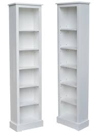 The perfect narrow bookcase can fit in the last remaining nook in your apartment that isn't already tuck this narrow bookcase in a tight corner and solve all your storage woes. White Painted Narrow Bookcase Solid Wood 6ft Tall Display Unit Bookshelves Bookcase Shelves Bookshelves Diy