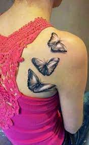 Black And Gray Butterfly Tattoo Google Search Realistic Butterfly Tattoo Butterfly Tattoos For Women White Butterfly Tattoo