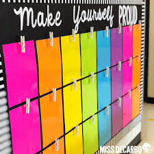 Black And White Bulletin Board Classroom Make Yourself P R O U D This Is Our Student Display Board For The Year My Students Will B Classroom Board Displaying Student Work Student Work Bulletin Board