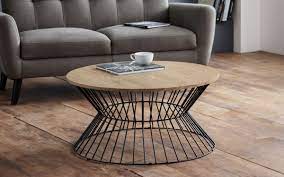 The best (but least used) method of drying coffee is using drying tables. Jersey Round Wire Coffee Table Oak Effect Landlord Furniture Uk