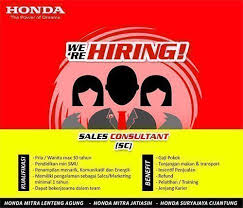 Lowongan kerja mitra10 tallasa city makassar juni 2021. Karir Honda Mitra