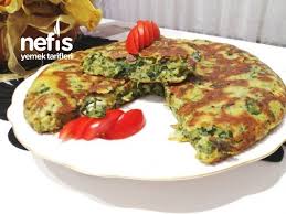 yufkasiz ispanakli tava borek omlet yemek tarifleri omlet yemek