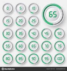 pie charts infographics set circle percentage diagrams web