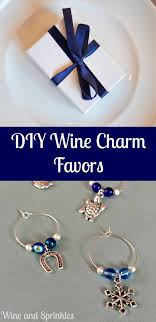 Wondering how to make wine charms? Diy Wine Charm Favors Wine Sprinkles