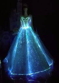Led Fiber Optic Light Up Elegant Princess Cinderella Dress Bridal Wedding Gown Light Up Dresses Gowns Sweet 16 Dresses