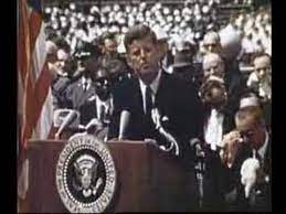 Kennedy about the effort to reach the moon to a large crowd gathered at rice stadium in houston, texas, on september 12, 1962. We Choose To Go To The Moon Youtube