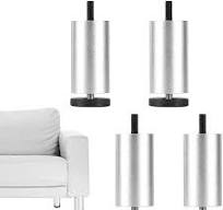 Amazon.com: Pies redondos de metal para sofá, patas de ...