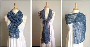 Knitted scarf patterns volume 2: Fabulous Mesh Knitted Scarf Free Knitting Pattern