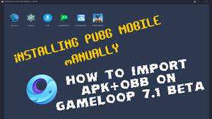 How To Import Apk And Obb File On Gameloop Pubg Mobile Kr Version Youtube