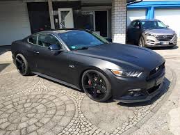 Interessiert an mehr gebrauchten autos? Ml Concept Mattschwarz Folierung Am Ford Mustang Gt
