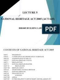 The national heritage act 2005 is an act to provide for the conservation and preservation of national heritage, natural heritage, tangible and intangible cultural heritage, underwater cultural heritage, treasure trove and for related matters. National Heritage Act Malaysia Preservation Library And Archival Science Cultural Heritage