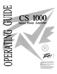 Maybe you would like to learn more about one of these? Peavey Cs 1000 Owner S Manual Manualzz