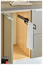 Porte Torchons Coulissant En Acier Vernis Noir Mat Torchon Porte Torchon Noir Mat