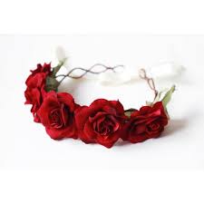 Wedding Hair Flowers Rose Flower Crown Red Flower Crown Rose Crown