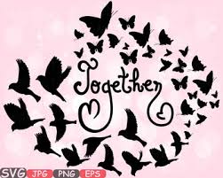 Download Together Family Birds Butterflies Butterfly Love Clipart Heart Valentine S 539s PSD Mockup Templates