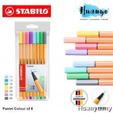 Stabilo Point 88 Fineliner Pen 0 4 Mm 8 Pastel Wallet Set
