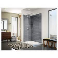 Without any need for special tools or professional construction expertise, you'll save time and money. Maax Utile Shower Wall Back Panel 60 In X 80 In Composite Metro Thunder Grey 103412301019000 Rona