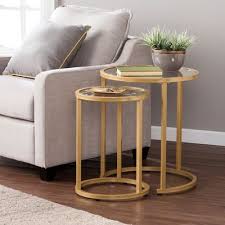 Victoria Gold Nesting Tables Gold Nesting Tables Nesting End Tables Side Table