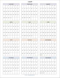 Free Printable 2018 Year At A Glance Calendar Calendar Printables Printable Yearly Calendar At A Glance Calendar