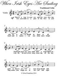 Learn to play new songs on the violin in a matter of days with this easy songbook! When Irish Eyes Are Smiling Easy Violin Sheet Music By Traditional Celtic