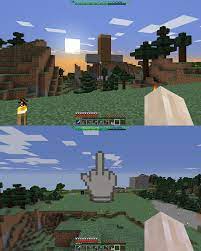 Someone on a Minecraft server built a giant penis on my horizon. So this is  what I did as payback : r/PewdiepieSubmissions