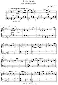 Spartito con base orchestrale del tema nuovo cinema paradiso per clarinetto, tromba e strumenti in sib. Cinema Paradiso Sheet Music Ennio Morricone Sheetmusic Free Com