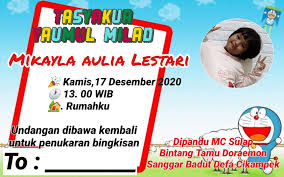 Maybe you would like to learn more about one of these? Kartu Undangan Ulang Tahun Tema Doraemon Kartu Undangan Ulang Tahun