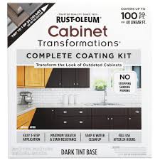 First, remove the drawer faces and cabinet doors. Rust Oleum Transformations Dark Color Cabinet Kit 9 Piece 258240 The Home Depot