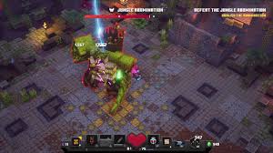 What kind of monster is the jungle abomination? Minecraft Dungeons Dlc Jungle Boss Apocalypse Difficulty Youtube