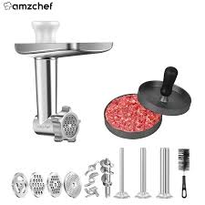 Transform your kitchenaid standmixer with a huge selection of attachments! Amzchef Kitchenaid Accessories Food Grinder Attachment Slicer And Shredder Meat Stuffer For Kitchenaid Stand Mixer Accessories Blender Parts Aliexpress