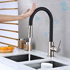 synlyn touch sensor kuchenarmatur ausziehbar wasserhahn kuche armatur mit brause spultischarmatur mit 2 in 2021 wasserhahn kuche kuchenarmatur mit brause kuchenarmatur