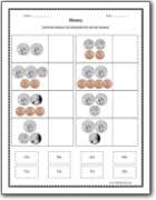 Grade 1 counting money worksheets on adding pennies and dimes. Free Printable Money Worksheets For Kids