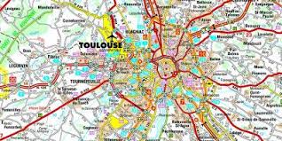 Plan détaillé de toulouse et de ses environs édité par ign. Carte De Region De Toulouse Carte De Toulouse Et Ses Environs Occitanie France