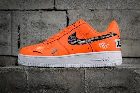 Nouveau Nike Air Force 1 Low Just Do It Orange 2018 Skate Shoes 905345 800 Youth Big Boys Shoes Nike Air Force Running Shoes Nike Nike