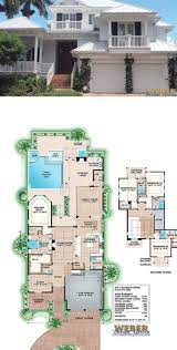 Beach House Plan West Indies Waterfront Style Home Floor Plan Beach House Floor Plans Beach House Plans Luxury Beach House
