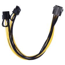 Cable Alimentation 6 Broches Pci Express Vers 2 X Pcie 8 (6+2) Carte  Graphique | Ebay