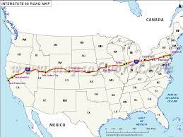 It ends in the state of new jersey. Interstate Map Us Interstate 80 Map Road Trip Map Interstate Route Map