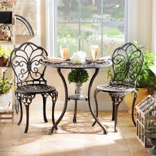 Transform Part Of Your Home Into A Cute Little French Cafe Our Fluer De Lis Cast Iron Bistro Set Is Perfe Bistro Table Outdoor Patio Decor Outdoor Patio Decor