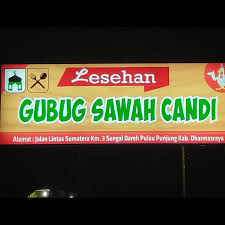 Gubuk sawah merupakan tempat istirahat saat petani lelah Gubug Sawah Candi My Jek Dharmasraya