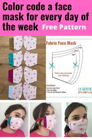 How To Make A Fabric Face Mask La Creative Mama Sewing Projects For Beginners Sewing Patterns Free Diy Sewing Pattern