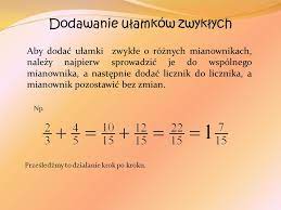Dodawanie i odejmowanie ułamków zwykłych. Dodawanie Ulamkow Zwyklych Ppt Video Online Pobierz