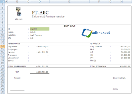 Slip gaji sederhana dan contoh informasi gajinya. Contoh Form Slip Gaji Di Excel Adhe Pradiptha
