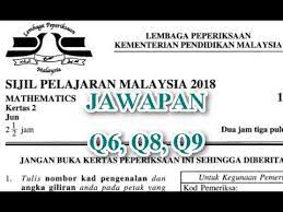 Oleh itu, pastikan anda semua sama ada murid tingkatan 5 yang bakal menghadapi spm tidak lama lagi ataupun para guru ataupun ibubapa murid gunakan set soalan ini sebaik mungkin. Jawapan Q6 Q8 Q9 Spm Ulangan Jun 2018 Matematik K2 Part 3 Youtube