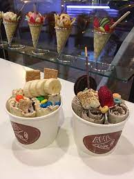 Rolled Ice Cream You Have To Watch It Review Of Aha Crepe Chicago Il Tripadvisor