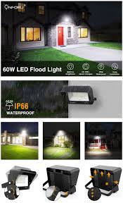 60w Led Flood Light With Light Shield Security Lights Flood Lights Light Shield
