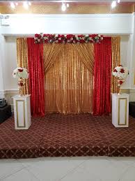 Backdrop Red And Gold Set Up Quince Decorations Quinceanera Decorations Sweet 16 Decorations